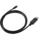 4XEM 6Ft Mini DisplayPort To DisplayPort M/M Adapter Cable (Black) - 6 ft DisplayPort A/V Cable for Audio/Video Device, Monitor, Projector, TV, Mac mini, Notebook - First End: 1 x Mini DisplayPort Male Digital Audio/Video - Second End: 1 x DisplayPort Mal