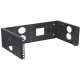 4XEM 3U Wall Mount for Rackmount Equipment, Network Equipment - Black - 19" Wall Mounted Open 3U Rack With Swing Hinge For Easy Installation 4XOPENWALL3U