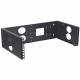 4XEM 6U Wall Mount for Rackmount Equipment, Network Equipment - Black - 19" Wall Mounted 6U Open Rack With Swing Hinge For Easy Installation 4XOPENWALL6U