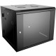 4XEM 9U Wall Mount Server Rack Cabinet 24 Inches Deep - For Server, LAN Switch, Patch Panel - 9U Rack Height x 19" Rack Width x 18.11" Rack Depth - Wall Mountable - Black - SPCC, Tempered Glass, Steel - 99.21 lb Maximum Weight Capacity 4XRACK9UD