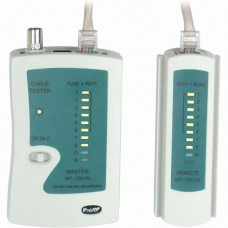 4XEM RJ45/RJ11 Network Cable Tester - 1 x Network (RJ-45) - Twisted Pair, Coaxial 4XRJ45TESTER