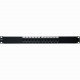 4XEM 12 Port CAT5E Rackmount Patch Panel - Black - Steel - 12 x RJ-45 Port(s) 4XRMC5EPP12