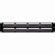 4XEM 48 Port CAT6 Rackmount Patch Panel - Black - Steel - 48 x RJ-45 Port(s) 4XRMC6PP48