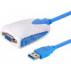 4XEM USB 3.0 To VGA Adapter - 1 x VGA - 2048 x 1152 Supported 4XUSB3VGA