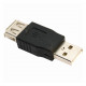 4XEM USB 2.0 Female To Male Adapter - 1 x Type A Female USB - 1 x Type A Male USB - Black 4XUSBAFM