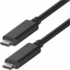 4XEM USB-C to USB-C Cable - 10FT - 10 ft USB Data Transfer Cable - First End: 1 x Type C Male USB - Second End: 1 x Type C Male USB - 1.25 GB/s - Shielding - Black 4XUSBCUSBC10