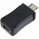4XEM Micro USB To Mini USB 2.0 M/F Adapter - 1 x Type B Male Micro USB - 1 x Type B Female Mini USB - Black 4XUUSBFUSBM