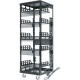Middle Atlantic Products Slim 5 Rack Cabinet - 19" 14U Wide x 20" Deep Floor Standing - Black - 1000 lb x Static/Stationary Weight Capacity 5-14-CONFIG