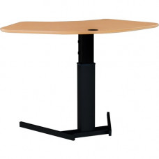 Ergoguys SOFT MELAMINE BEECH VENEER TABLETOP WITH STEEL FRAME BLACK - Beech, Melamine Top 501-19 8B095 140H B