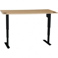 Ergoguys 60IN MELAMINE BEECH VENEER TABLETOP WITH STEEL FRAME BLACK - Beech, Melamine Top 501-37 8B129 60-30SB