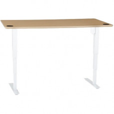 Ergoguys 60IN MELAMINE BEECH VENEER TABLETOP WITH STEEL FRAME WHITE - Beech Rectangle Top - 60" Table Top Width x 30" Table Top Depth x 0.88" Table Top Thickness 501-37 8W129 60-30SB