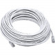 Monoprice Cat6 24AWG UTP Ethernet Network Patch Cable, 75ft White - 75 ft Category 6 Network Cable for Network Device - First End: 1 x RJ-45 Male Network - Second End: 1 x RJ-45 Male Network - Patch Cable - Gold Plated Contact - White 5032