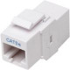 Intellinet Network Solutions Cat5e RJ45 Inline Coupler, Keystone Type, UTP, White - 50 Micron Gold Plated Contacts 504935