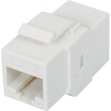 Intellinet Network Solutions Cat6 RJ45 Inline Coupler, Keystone Type, UTP, White - 50 Micron Gold Plated Contacts 505147