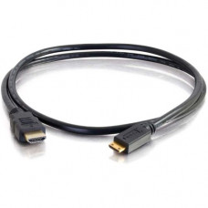 C2g 10ft 4K HDMI to HDMI Mini Cable with Ethernet - High Speed - 60Hz - M/M - 10 ft HDMI A/V Cable for Audio/Video Device, Smartphone, Tablet, Desktop Computer - First End: 1 x HDMI Male Digital Audio/Video - Second End: 1 x HDMI (Mini Type C) Male Digita