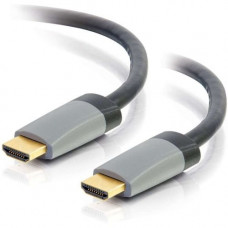 C2g 1.5ft 4K HDMI Cable with Ethernet - High Speed - In-Wall CL-2 Rated - HDMI for Audio/Video Device - 1.50 ft - 1 x HDMI (Type A) Male Digital Audio/Video - 1 x HDMI (Type A) Male Digital Audio/Video - Gold Plated Connector - Shielding - Black 50624