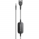 Sennheiser TC-W Telephone Cable - Easy Disconnect/Sub-mini phone Audio Cable for Phone, Headset, Audio Conferencing System - First End: 1 x Easy Disconnect Male Phone - Second End: 1 x Sub-mini phone Male Audio - Black - 1 Pack 506683