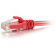 C2g 1ft Cat6a Snagless Unshielded (UTP) Network Patch Ethernet Cable-Red - 1 ft Category 6a Network Cable for Network Adapter, Hub, Switch, Router, Modem, Patch Panel, Network Device - First End: 1 x RJ-45 Male - Second End: 1 x RJ-45 Male Network - 10 Gb