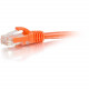 C2g 1ft Cat6a Snagless Unshielded (UTP) Network Patch Ethernet Cable-Orange - 1 ft Category 6a Network Cable for Network Adapter, Hub, Switch, Router, Modem, Patch Panel, Network Device - First End: 1 x RJ-45 Male - Second End: 1 x RJ-45 Male Network - 10