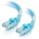 C2g 75ft Cat6a Snagless Unshielded (UTP) Network Patch Ethernet Cable-Aqua - 75 ft Category 6a Network Cable for Network Adapter, Hub, Switch, Router, Modem, Patch Panel, Network Device - First End: 1 x RJ-45 Male - Second End: 1 x RJ-45 Male Network - 10