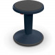 Mooreco Balt Hierarchy Grow Stool - Gray Polypropylene, Thermoplastic Elastomer (TPE) Seat - Navy Polypropylene Frame - Rounded Base - 1 Each 50970-NAVY