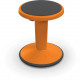 Mooreco Balt Hierarchy Grow Stool - Gray Polypropylene, Thermoplastic Elastomer (TPE) Seat - Orange Polypropylene Frame - Rounded Base - 1 Each 50970-ORANGE