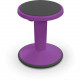 Mooreco Balt Hierarchy Grow Stool - Gray Polypropylene, Thermoplastic Elastomer (TPE) Seat - Purple Polypropylene Frame - Rounded Base - 1 Each 50970-PURPLE