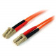 Startech.Com 10m Fiber Optic Cable - Multimode Duplex 50/125 - LSZH - LC/LC - OM2 - LC to LC Fiber Patch Cable - LC Male - LC Male - 32.81ft - Orange - RoHS Compliance 50FIBLCLC10