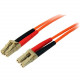 Startech.Com 2m Fiber Optic Cable - Multimode Duplex 50/125 - LSZH - LC/LC - OM2 - LC to LC Fiber Patch Cable - LC Male - LC Male - 6.56ft - Orange - RoHS Compliance 50FIBLCLC2