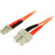 Startech.Com 3m Fiber Optic Cable - Multimode Duplex 50/125 - LSZH - LC/SC - OM2 - LC to SC Fiber Patch Cable - LC Male Network - SC Male Network - 9.6ft - RoHS Compliance 50FIBLCSC3