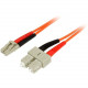 Startech.Com 5m Fiber Optic Cable - Multimode Duplex 50/125 - LSZH - LC/SC - OM2 - LC to SC Fiber Patch Cable - LC Male Network - SC Male Network - 16.4ft 50FIBLCSC5