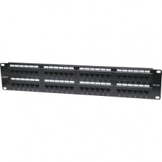 Intellinet Network Solutions 48-Port Rackmount Cat5e UTP 110/Krone Patch Panel, 2U - Supports 22 to 26 AWG Stranded and Solid Wire 513579