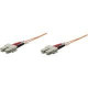 Intellinet Network Solutions Fiber Optic Patch Cable, SC/SC, OM1, 62.5/125, Multimode, Duplex, Orange, 33 ft (10 m) - LSZH Jacket Material 515832