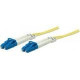 Intellinet Network Solutions Fiber Optic Patch Cable, LC/LC, OS2, 9/125, Single-Mode, Duplex, Yellow, 3 ft (1 m) - LSZH Jacket Material 516785