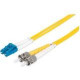 Intellinet Network Solutions Fiber Optic Patch Cable, LC/ST, OS2, 9/125, Single-Mode, Duplex, Yellow, 66 ft (20 m) - LSZH Jacket Material 516990