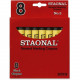 Crayola No. 2 Staonal Marking Wax Crayons - 5" Length - 0.6" Diameter - Black - 8 / Box - TAA Compliance 5200023051