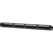 Intellinet Network Solutions 24-Port Rackmount Cat6 UTP 110/Krone Patch Panel, 1U - Supports 22 to 26 AWG Stranded and Solid Wire 520959