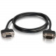 C2g 25ft CMG-Rated DB9 Low Profile Null Modem M-F - 25 ft Serial Data Transfer Cable for Monitor, Modem - First End: 1 x DB-9 Male Serial - Second End: 1 x DB-9 Female Serial - Shielding - Black - RoHS Compliance 52188
