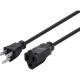 Monoprice Power Extension Cord - For Computer, Server, PDU, Monitor - 13 A - Black - 3 ft Cord Length - 1 5298