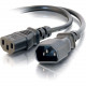 C2g 12ft 18 AWG Computer Power Extension Cord (IEC320C14 to IEC320C13) - 12ft - RoHS, TAA Compliance 53407
