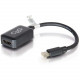 C2g Mini DisplayPort to HDMI Adapter - Black - HDMI/Mini DisplayPort for Audio/Video Device - 8" - 1 x Mini DisplayPort Male Digital Audio/Video - 1 x HDMI Female Digital Audio/Video - Black - TAA Compliance 54313