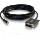 C2g 6ft Mini DisplayPort to DVI Adapter Cable - M/M - DisplayPort/DVI-D for Monitor, Notebook, Tablet - 6 ft - 1 x Mini DisplayPort Male Digital Audio/Video - 1 x DVI-D (Single-Link) Male Digital Video - Shielding - Black""" - TAA Complianc