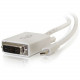 C2g 3ft Mini DisplayPort to DVI Cable - Single Link DVI-D Adapter - White - 3 ft DVI-D/Mini DisplayPort Video Cable for Tablet, Notebook, Computer, Video Device, Monitor - First End: 1 x Mini DisplayPort Digital Audio/Video - Second End: 1 x DVI-D (Single