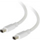 C2g 10ft Mini DisplayPort Cable M/M - White - 10 ft Mini DisplayPort A/V Cable for Notebook, Audio/Video Device, Computer, Monitor - First End: 1 x Mini DisplayPort Male Thunderbolt - Second End: 1 x Mini DisplayPort Male Thunderbolt - Supports up to 1920