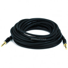 Monoprice Premier 6.35mm Audio Cable - 35 ft 6.35mm Audio Cable for Audio Device - First End: 1 x 6.35mm Audio - Male - Second End: 1 x 6.35mm Audio - Male - Shielding - Gold Plated Connector 5500