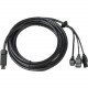 Axis Multicable C I/O Audio Power 5 m - 16.40 ft Audio/Power/Data Transfer Cable for Camera - Black 5506-191
