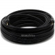 Monoprice Premium Coaxial Audio Cable - 35 ft Coaxial Audio Cable for Audio Device, Headphone, Cellular Phone - First End: 1 x Mini-phone Stereo Audio - Male - Second End: 1 x Mini-phone Stereo Audio - Male - Shielding - Gold Plated Connector - Black 5582