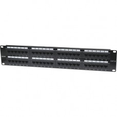 Intellinet Network Solutions 48-Port Rackmount Cat6 UTP 110/Krone Patch Panel, 2U - Supports 22 to 26 AWG Stranded and Solid Wire 560283
