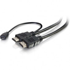 C2g 15ft High Speed HDMI Cable with Built-In Power Inserter - 4K 60Hz - 15 ft HDMI A/V Cable for Switch, Transmitter, Set-top Box, Audio/Video Device, Media Player - First End: 1 x HDMI Male Digital Audio/Video - Second End: 1 x HDMI Male Digital Audio/Vi