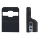Brady Gripper 30 5710-3050 Badge Holder with Dispenser - Plastic, Silicon - Black - TAA Compliance 5710-3050